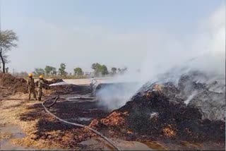 massive fire in jaggery factory