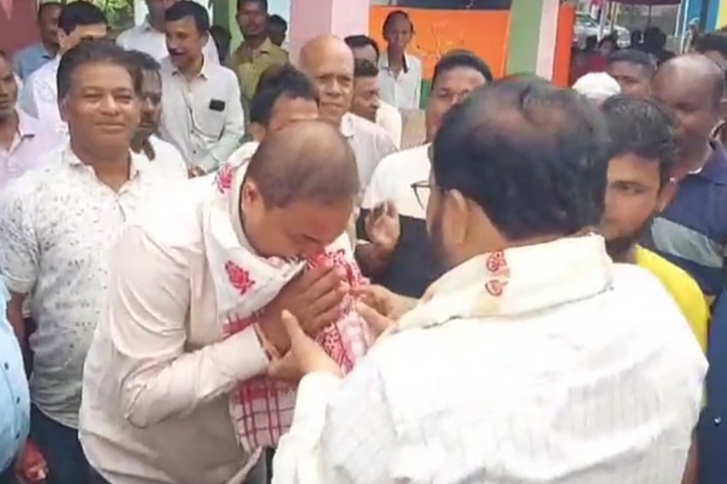 BJP CANDIDATE Kamakhya Prasad Tasas two day election campaign in kaliabor ended