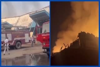 Fire in textile warehouse Gurugram