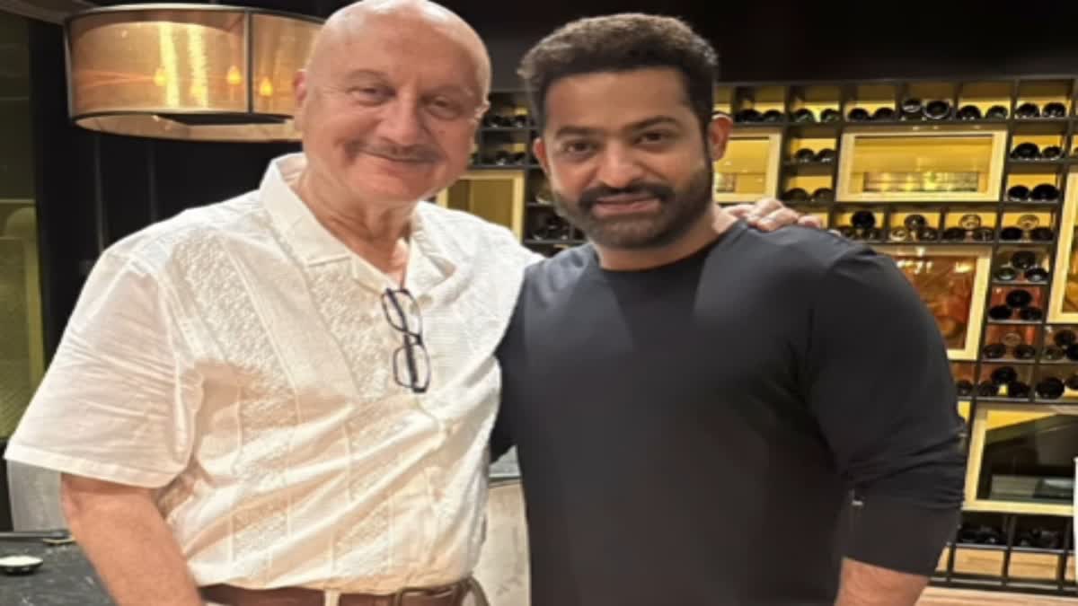 Anupam Kher  and Junior NTR