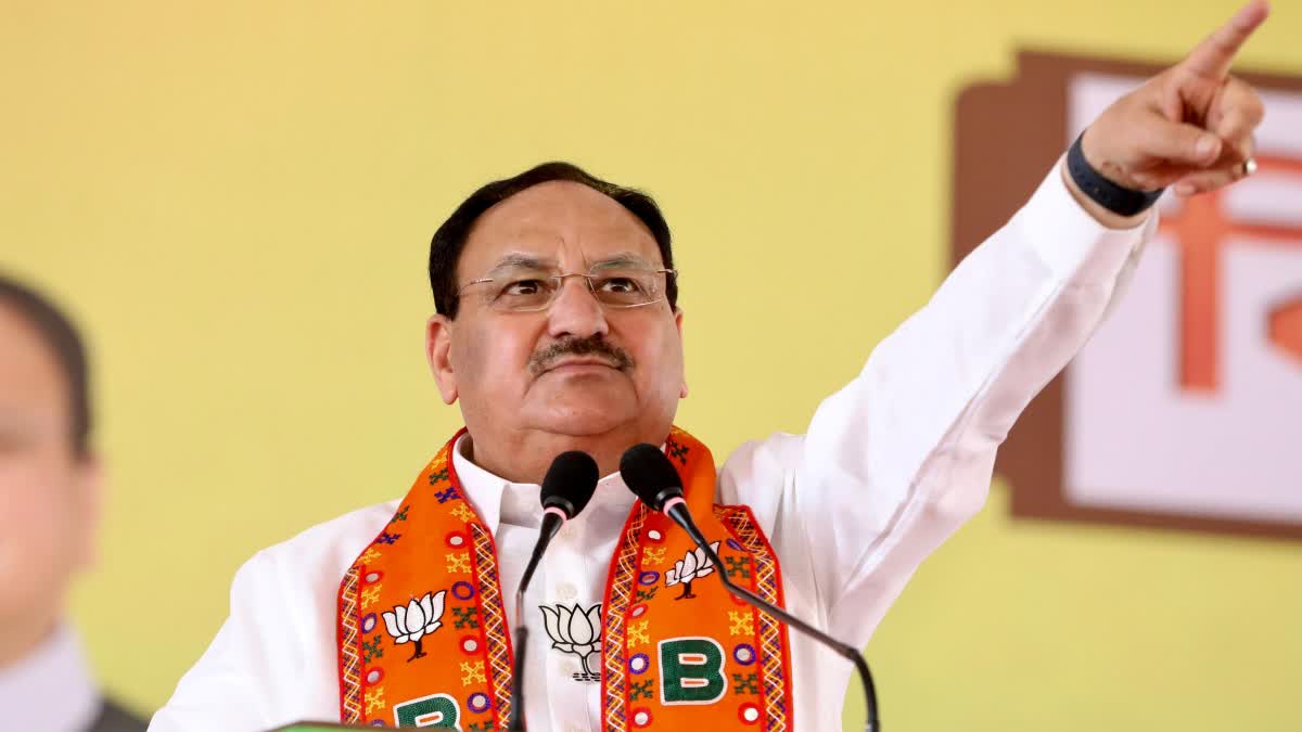 JP NADDA PUBLIC MEETING IN SIRONJ