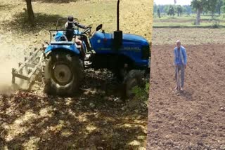 FARMERS DEEPLY PLOWED FIELD