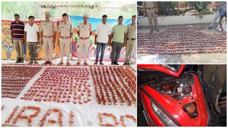 Illegal Liquor Bottles Seized the Police