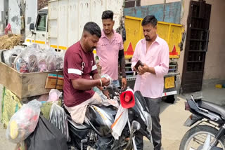 Yamunanagar Vinod became an example for others not having legs earning his livelihood and taking care of parents