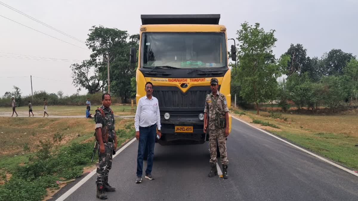 Illegal Sand mining in Khunti