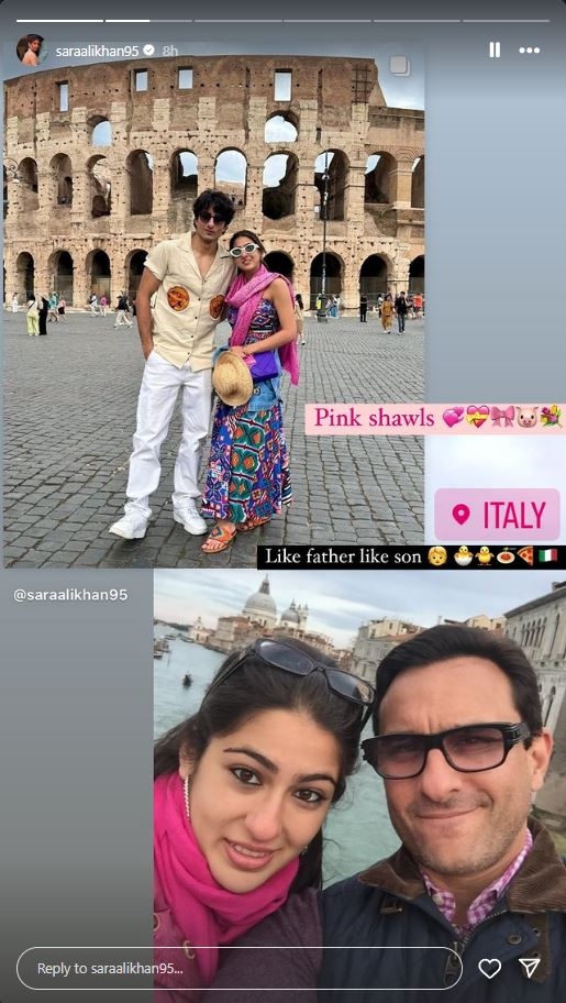 Sara Ali Khan Instagram story