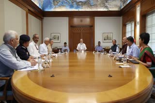 Prime Minister Narendra Modi holds a review meeting on heatwave in Delhi on Sunday, June 2.