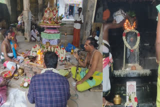 ஸ்ரீ அபிராமி சமேத தான்தோன்றீஸ்வரர் கோயிலில் நடந்த  பாலாலயம்