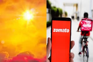 ZOMATO  ONLINE FOOD DELIVERY  ഓൺലൈൻ ഫുഡ് ഡെലിവറി  FOOD DELIVERY IN SCORCHING HEAT