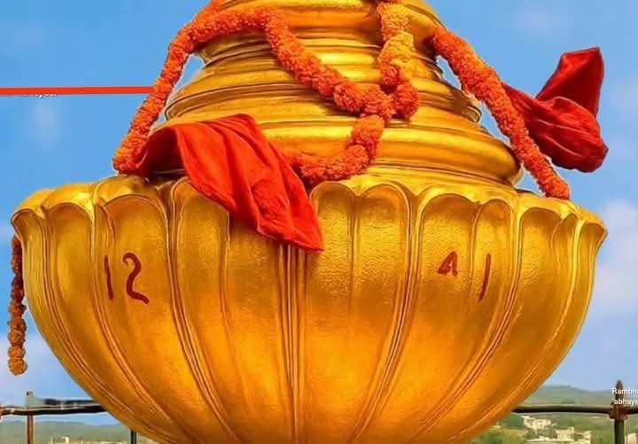 ayodhya ram mandir gold studded peak is ready second prana pratishtha utsav