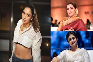 Tollywood Senior heroines Tamannah Trisha to Shruti hassan Nayanthara are in full swing with movies