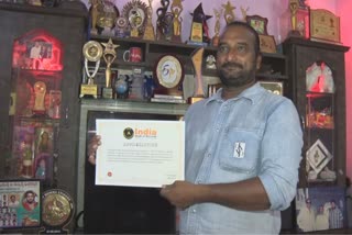 Etv BharatETV Cameraman Omprakash Name in Indian Book of Records