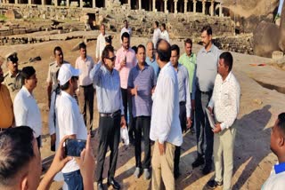 officials visited Hampi and inspected.