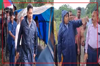 Minister Pijush Hazarika visits in Nalbari Flood