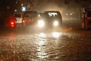 Heavy rain in Hyderabad