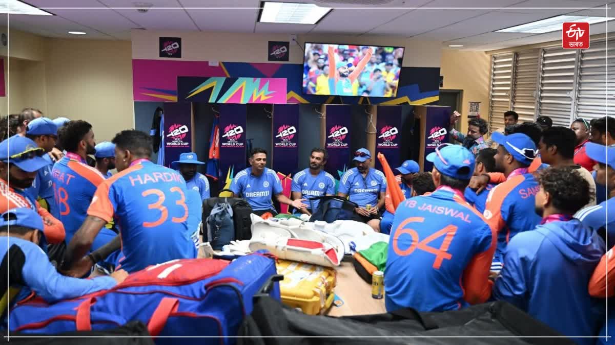 Indian team stuck in Barbados