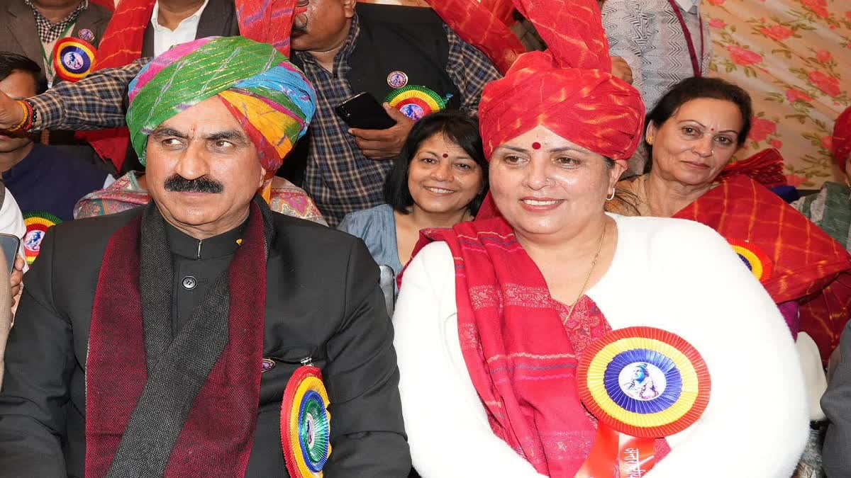 CM Sukhu and his wife