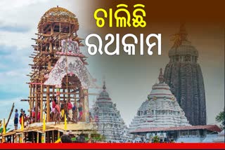 Puri Ratha construction work underway