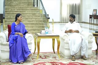 YS SHARMILA MEETS BHATTI