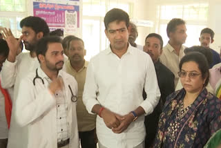 Minister Kondapalli Srinivas Visit in Vizianagaram GGH