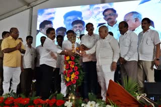 DKM DK LAUNCHED THE PROGRAM  DK SHIVAKUMAR VISITS  RAMANAGA