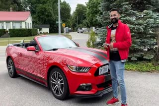 Kolhapur Vlogger Write followers Names on Ford Mustang Car