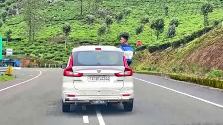 MUNNAR GAP ROAD ADVENTURE JOURNEY  ഗ്യാപ്പ് റോഡ് അഭ്യാസ പ്രകടനം  ഗ്യാപ്പ് റോഡ് സാഹസിക യാത്ര  MUNNAR GAP ROAD TRAFFIC VIOLATION