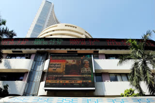 A screen displays the market fluctuation of the commodities at Bombay Stock Exchange(BSE), in Mumbai