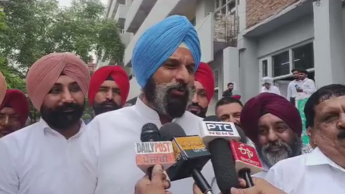 Bikram Majithia appeared in court in the defamation case filed against Sanjay Singh