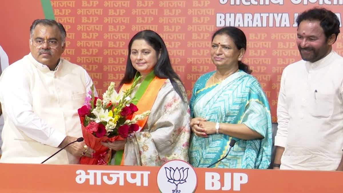 Telugu actor and former MLA Jayasudha joins BJP in Delhi