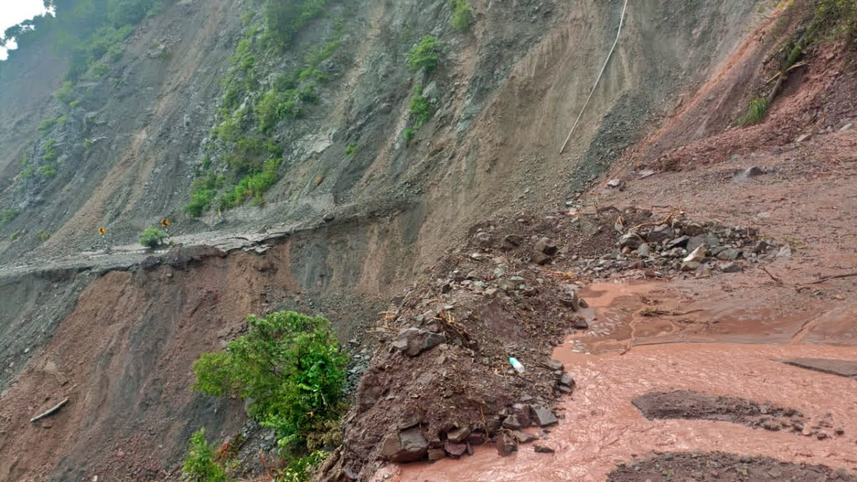 Landslide On Kalka Shimla Highway