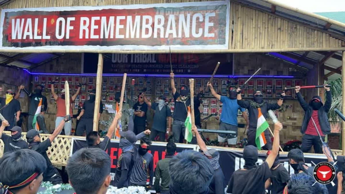 Security has been beefed up in Manipur's Churachandpur district, where tribal organisations have planned a mass burial of slain Kukis on Thursday.