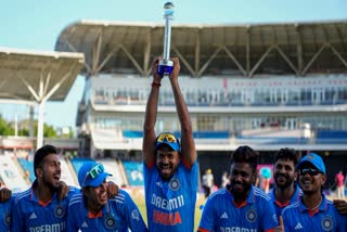 A clinical India outclassed West Indies by a whopping 200 runs in the third ODI to win the series 2-1 but the lingering questions on the team combination ahead of the World Cup remained in the horizon despite four half-centuries and a top notch bowling effort here on Tuesday.