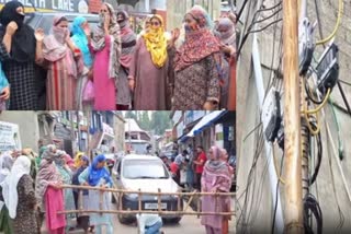 ہندواڑہ میں اسمارٹ میٹرز کے خلاف گھریلو خواتین کا احتجاج