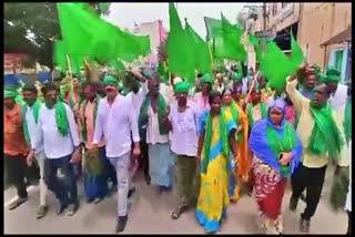 Rally for farmers in Krishna district