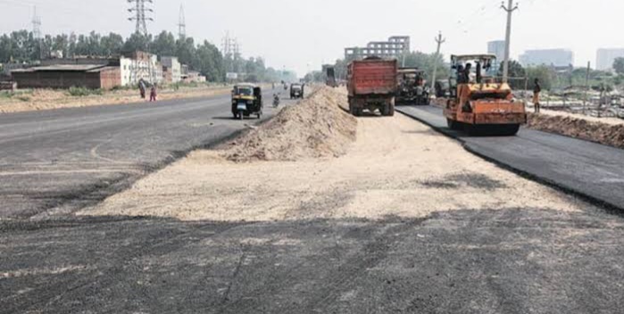 Road construction in Assam