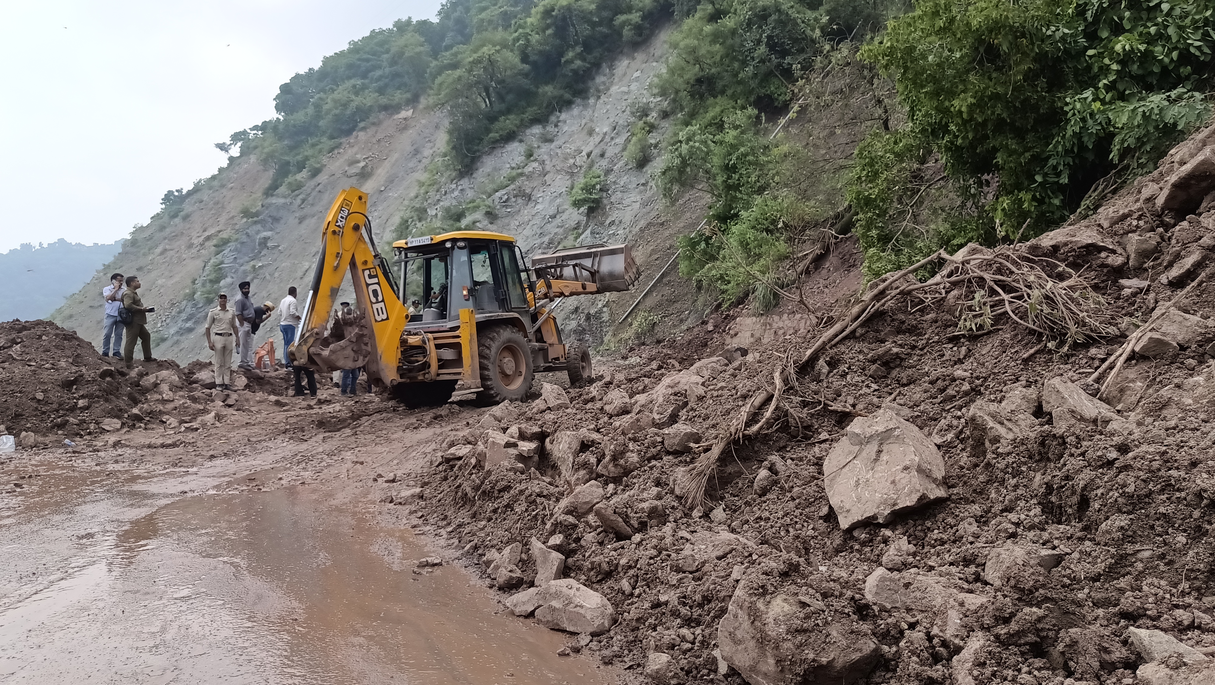 Landslide On Kalka Shimla Highway