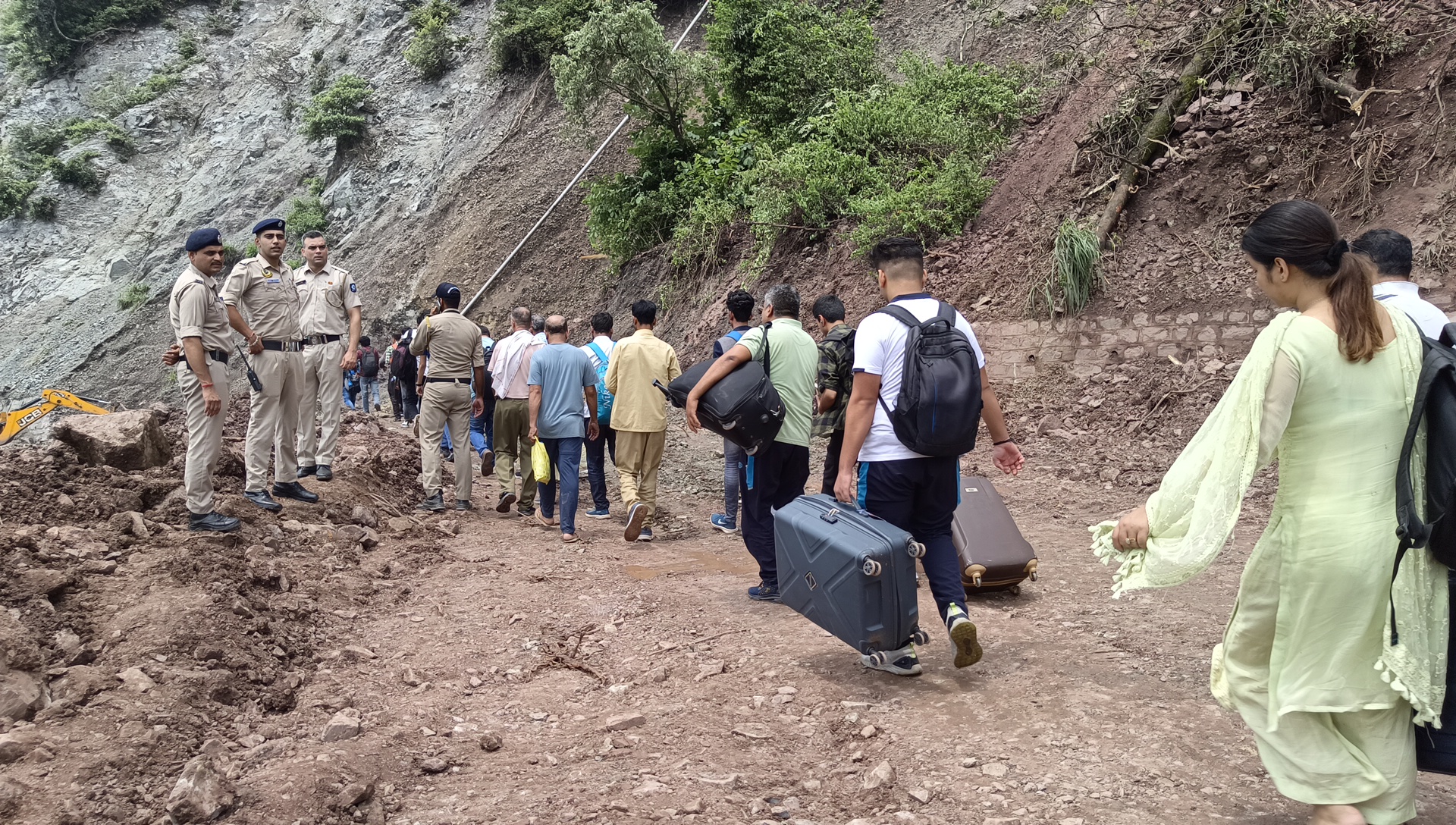 Landslide On Kalka Shimla Highway
