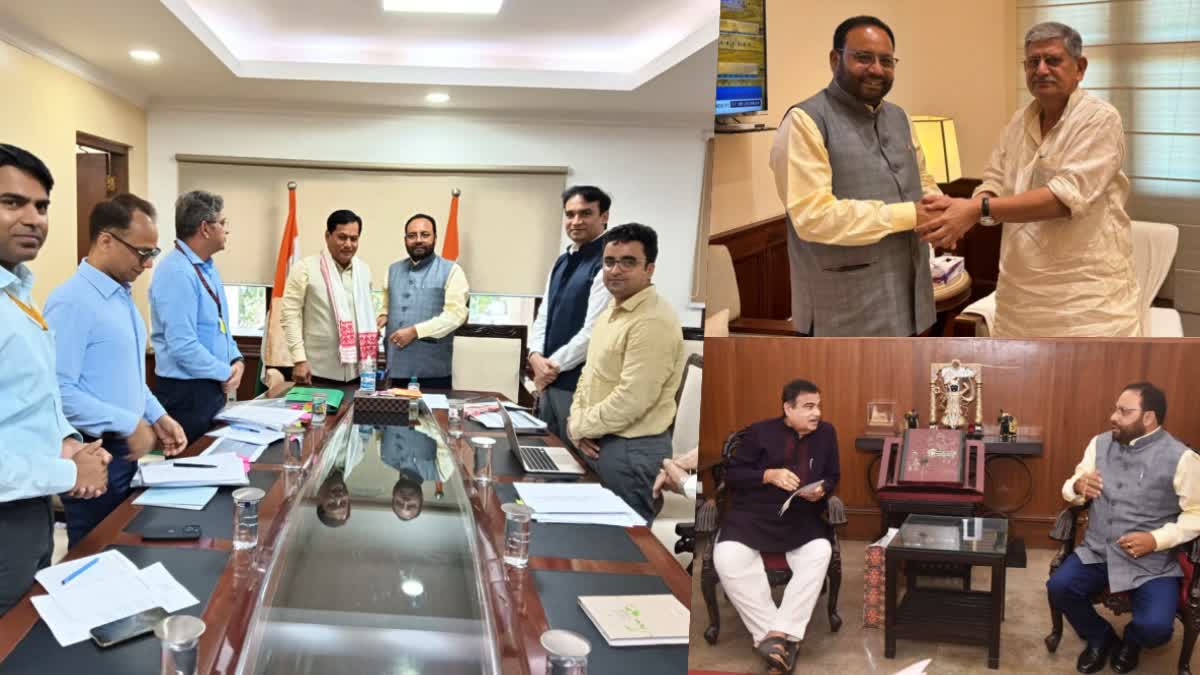 MINISTER KESHAV MAHANTA MEETS THREE UNION MINISTERS IN DELHI TO SEEK HELP in various sector