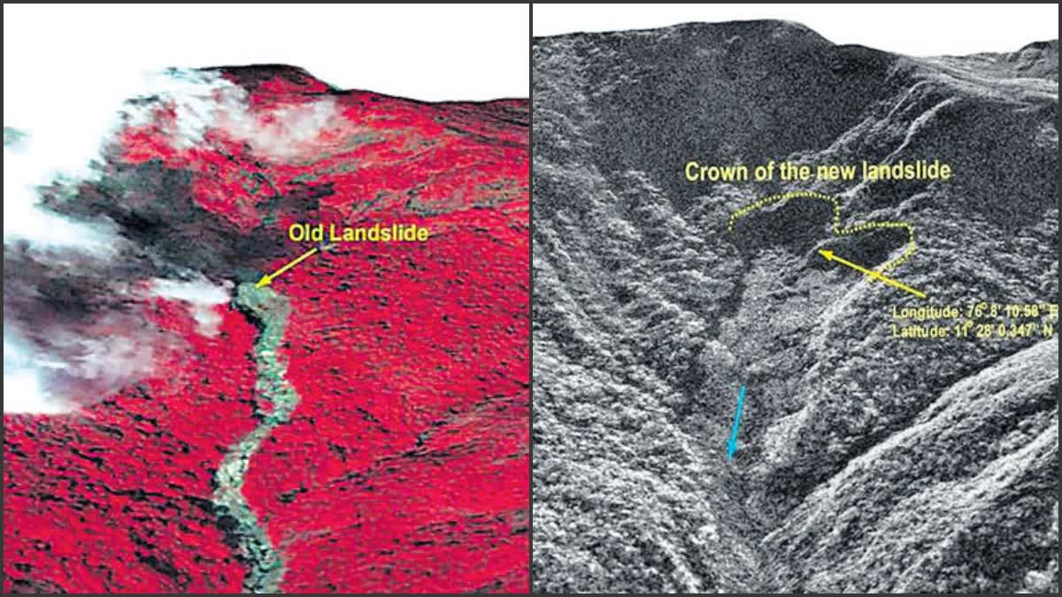 ISRO Satellite Images Of Wayanad Landslide