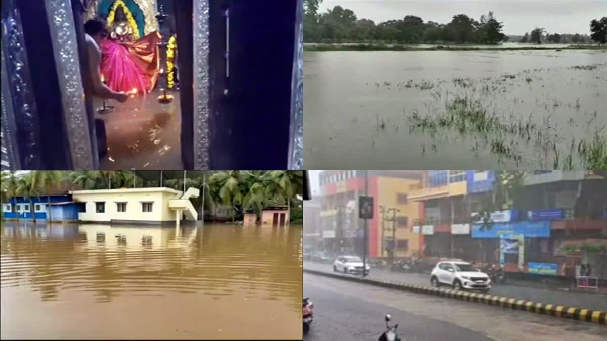 Udupi  Heavy rain  Houses agricultural land flooded  Continued rain in Udupi