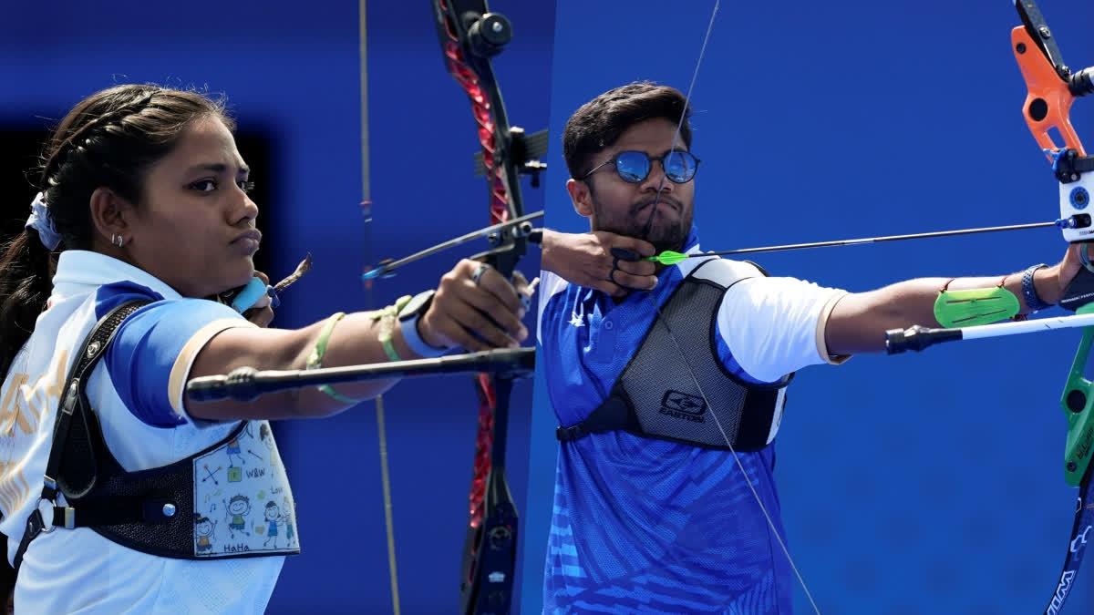 Star India archer duo Dheeraj Bommadevara and Ankita Bhakat secured an emphatic victory over the lower-ranked Indonesian side by 5-1 in the pre-quarterfinal clash of the mixed team event at the ongoing Paris Olympics 2024 here on Friday. With this victory, India have sailed into the quarterfinals.