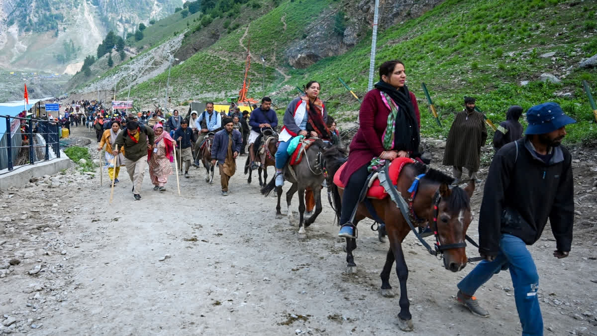 36th Amarnath Yatra Batch With Over 1,200 Pilgrims Leaves From Jammu