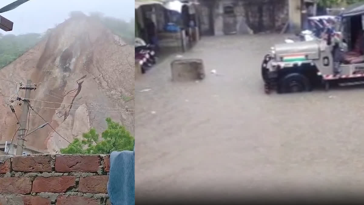 Heavy rain in Kishangarh