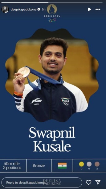 Celebs laud Swapnil Kusale after his historic win at Paris Olympics 2024