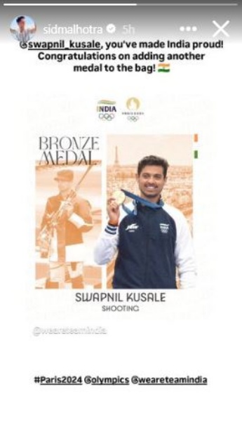 Celebs laud Swapnil Kusale after his historic win at Paris Olympics 2024