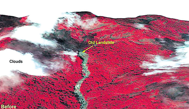 ISRO Satellite Images Of Wayanad Landslide