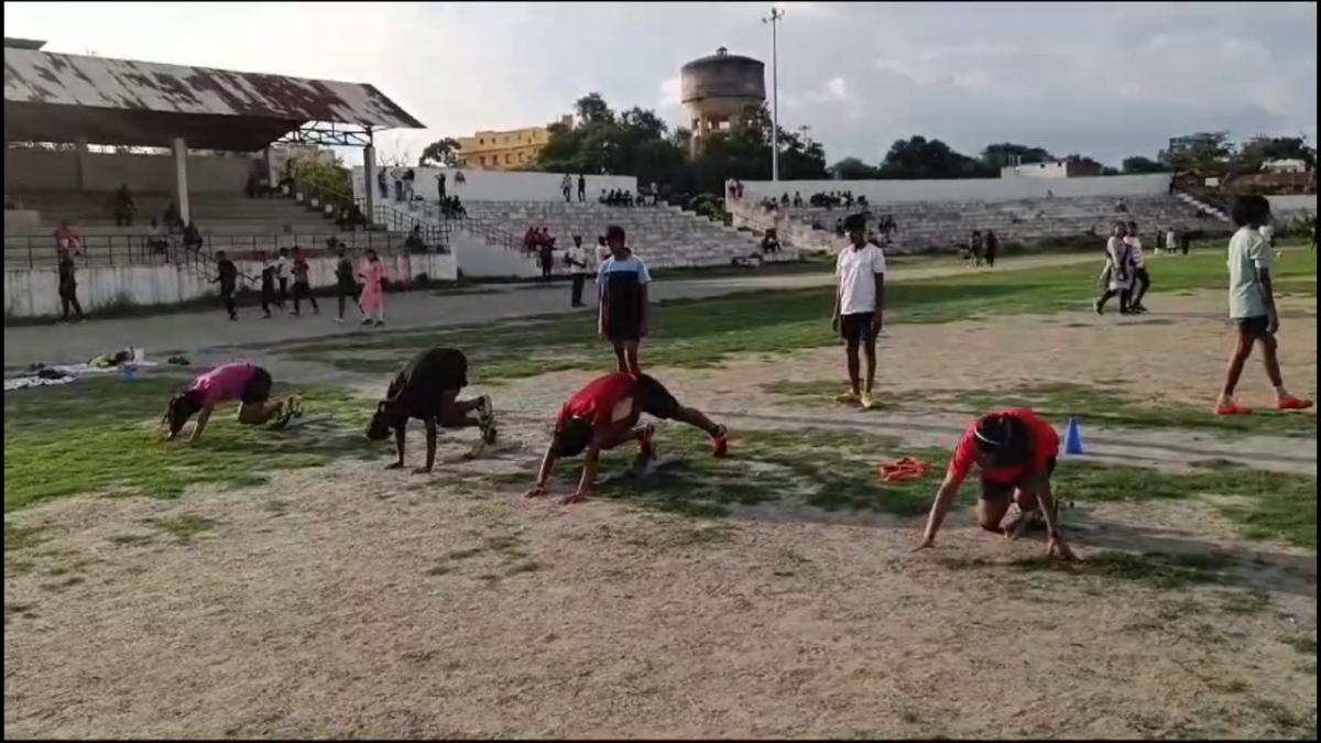 ATHLETICS TRAINING IN HAZARIBAG