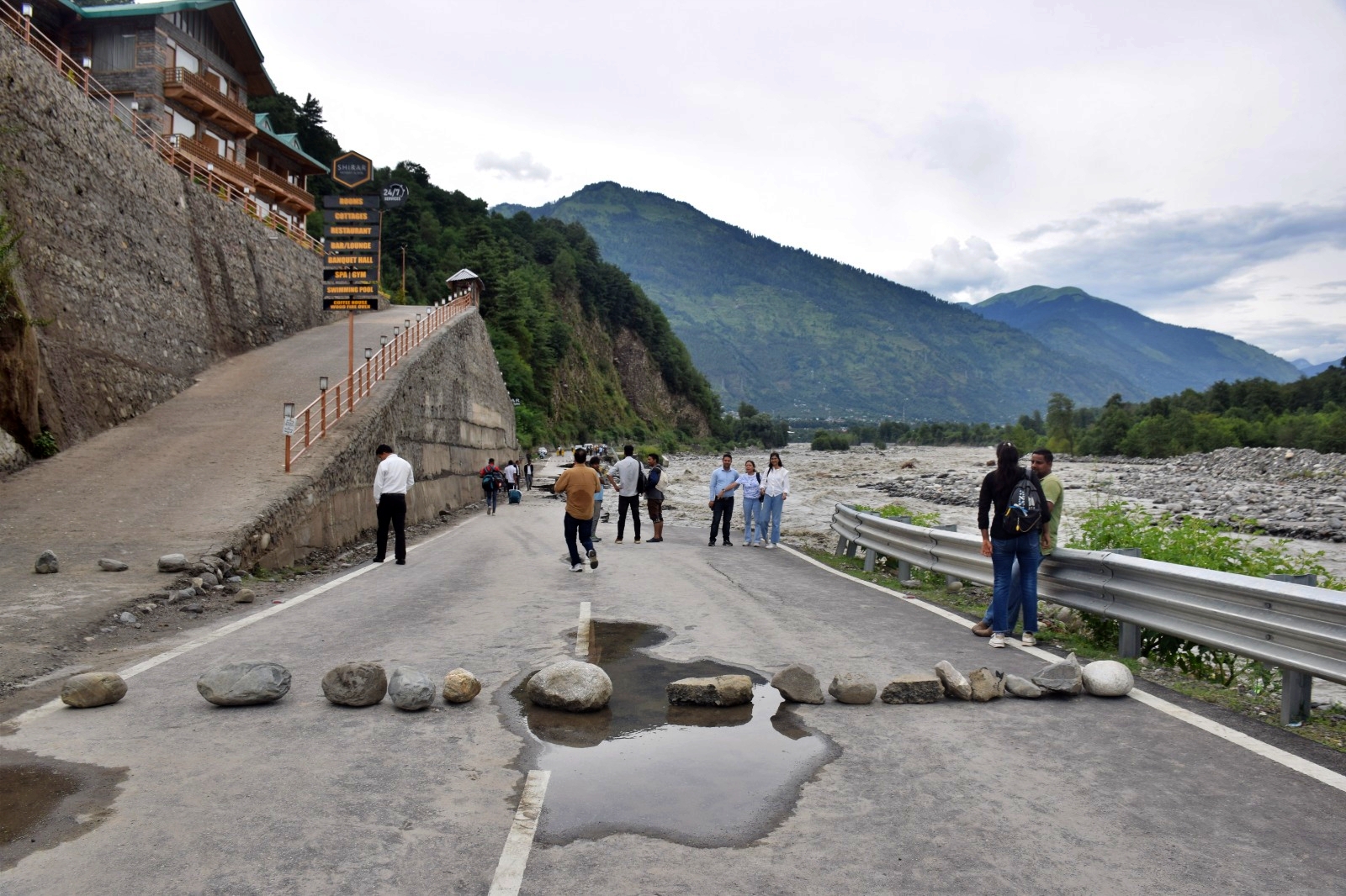 Kullu Manali Road Damage