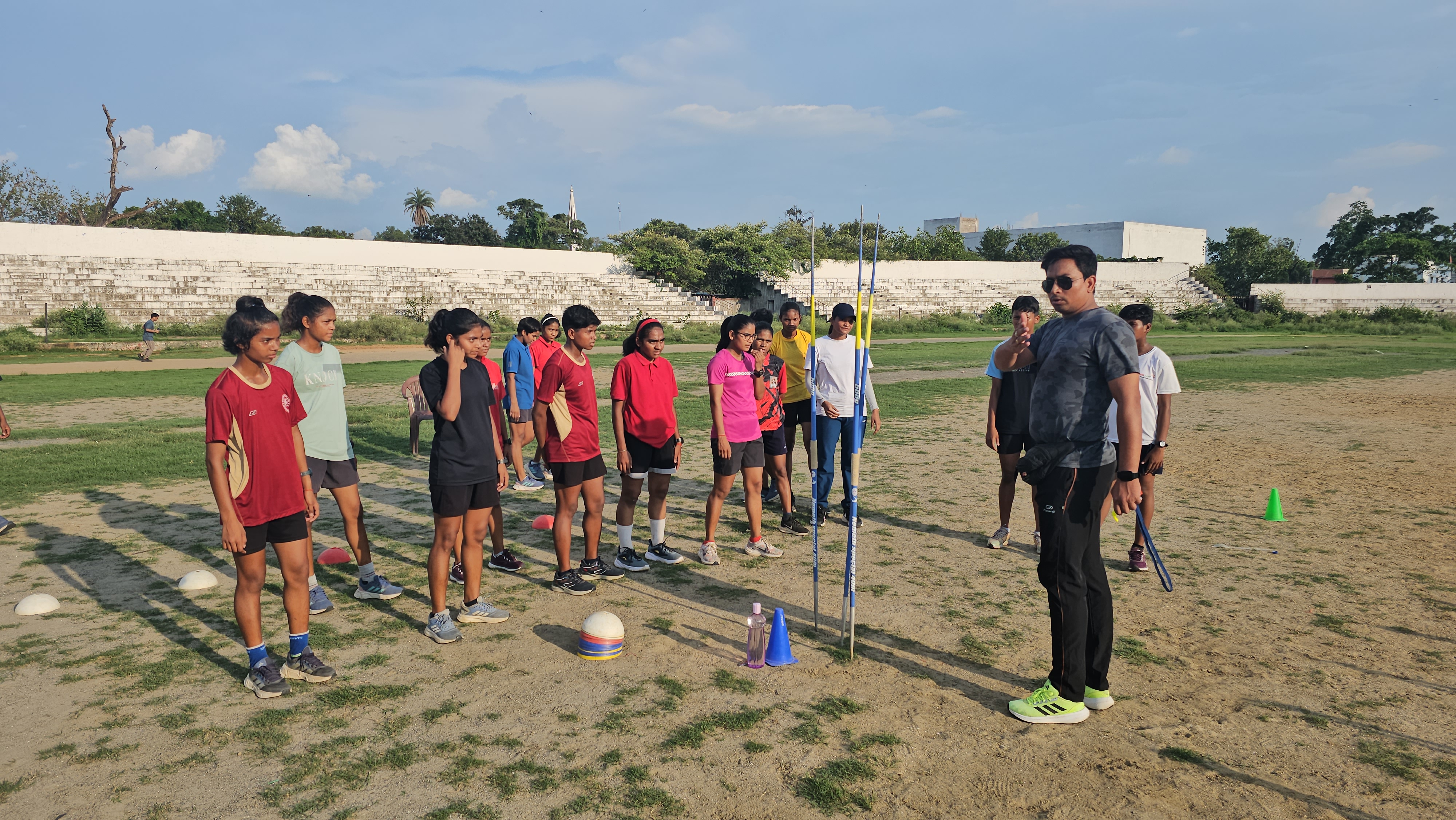 Athlete training in Hazaribag